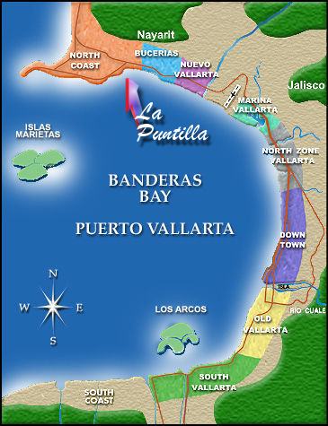 Map of Banderas Bay